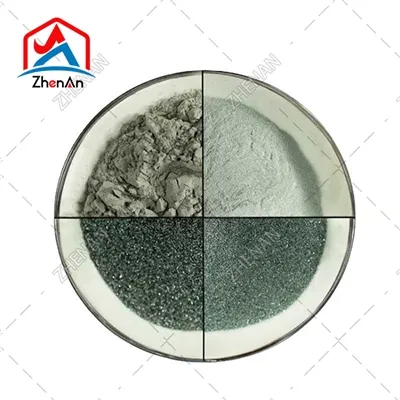 المسحوق الدقيق من كربيد السيليكون الأخضر: مادة أساسية لمعالجة رقائق أشباه الم...